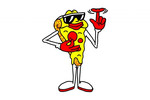 Crispy Crust Pizza Logo stehend