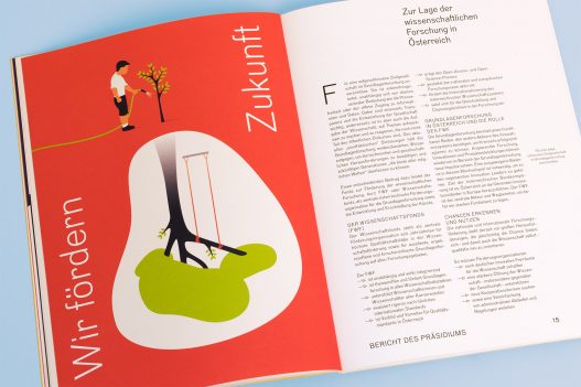 FWF Jahresbericht 2016 Detailseite mit Illustration