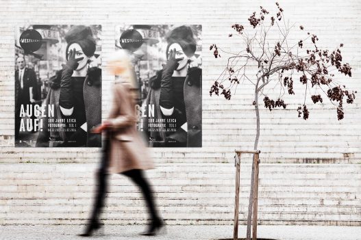 Poster zur 100 Jahre Leica Foto Ausstellung im WestLicht