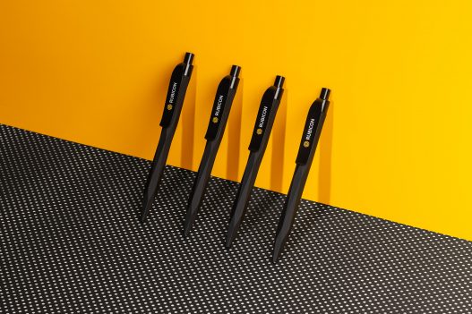 Rubicon gebrandete schwarze Kugelschreiber