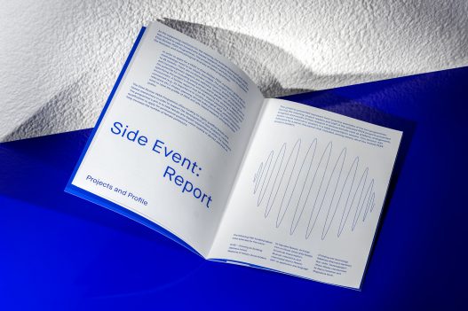 Detailansicht der Event Broschüre der Society for Artistic Research
