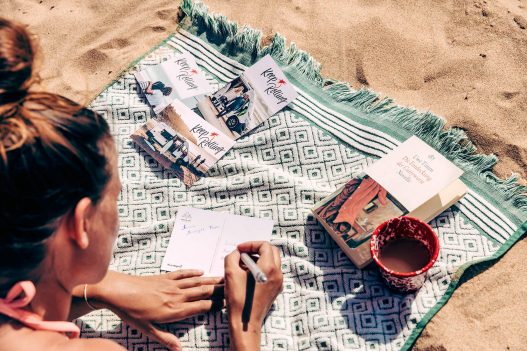 Keep Rolling Postkarten am Strand